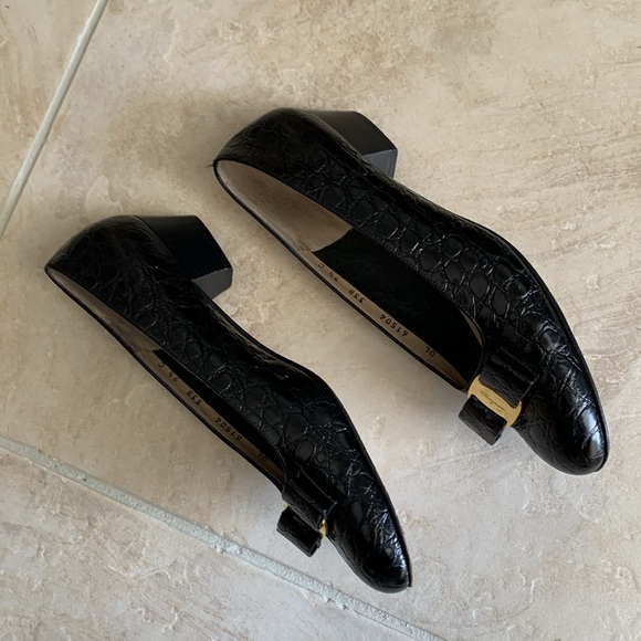 Ferragamo Vara Black 9.5 C - Picture 4 of 7